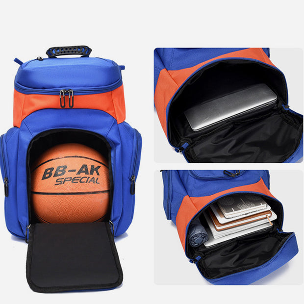Women Men Multifunctional Basketball Bag Large Outdoor Training Sports Backpack
