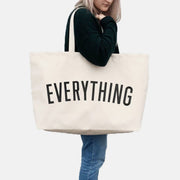 Everything Really Big Tote Handbag Reusable Eco-friendly Canvas Shoulder Bag