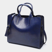 Large Capacity Retro Solid Color Tote Bag
