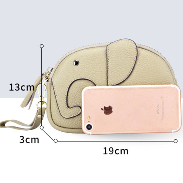 Large Capacity Soft Elephant Clutch Bag