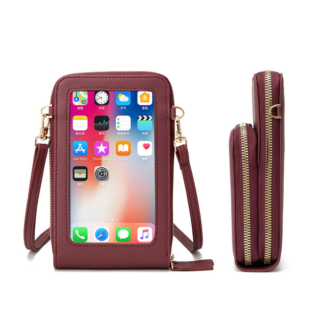 Large Capacity Phone Purse With Clear Window