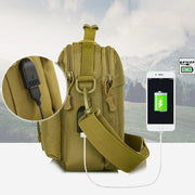 USB Charging Waterproof Large Capacity Outdoor Activity Messenger Bag