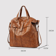 Faux Leather Purse For Women Travel Convertible Backpack Shoulder Bag