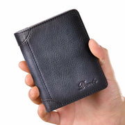 Genuine Leather RFID Anti-theft Vintage Wallet
