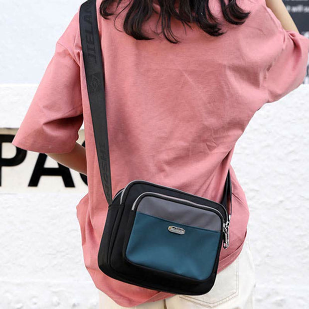 Casual Crossbody Nylon Bag for Women Multi-Pocket Waterproof Shoulder Purses