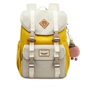 Multicolor Canvas Casual Patchwork Backpack