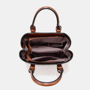 Classic PU Leather Crossbody Shoulder Bag Tote Top Handle Satchel Handbag