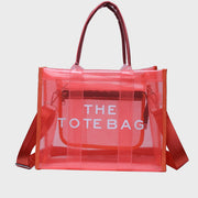 Tote Bag For Women Large Capacity Transparent PVC Crossbody Beach Bag