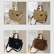 Simple Tote Bag For Women Daily Portable Canvas Crossbody Bag