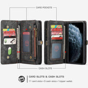 Retro Leather Wallet Phone Bag for iiPhone14ProMax