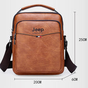 Small Messenger Bag for Men Travel Work Business PU Crossbody Shoulder Bag