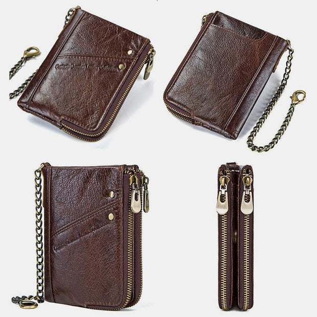 Casual RFID Multifunctional Wallet With Chain