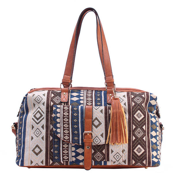 Unisex Tassel Folk-Custom Duffel Bag