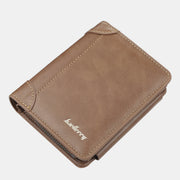 Large Capacity Multi-Slot Thir-Fold Short Wallet