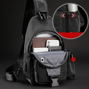 Multifunctional Lightweight Comfortable Sling Bag With USB Charging Port