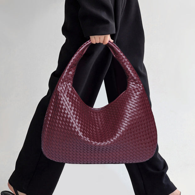 Crescent Underarm Bag For Women Woven Minimalist Shoulder Bag