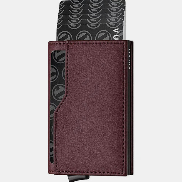 Genuine Leather Handmade RFID Blocking Pop Up Wallet Card Holder
