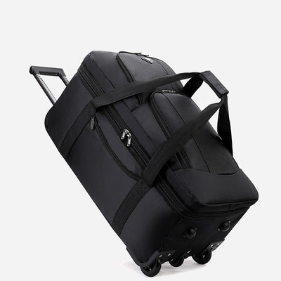 Oxford Pull Rod Luggage Bag For Travel Folding Duffle Bag