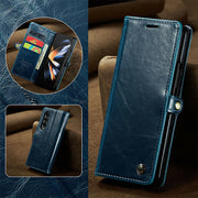 Retro Foldable Screen Phone Case Pu Leather Protection Case