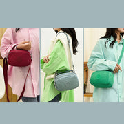Limited Stock: Multi-Pocket Lightweight Nylon Crossbody Bag with Top Handle
