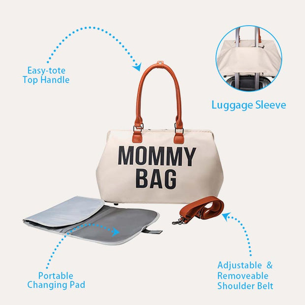 Functional Mommy Bag Baby Diaper Bag Large Tote Handbag Duffel Bag