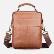Genuine Leather Multifunction Multi-pockets Crossbody Bag