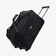Pull Rod Rolling Tote For Short Trip Collapsible Duffle Bag