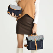 Women 2Pcs Denim Handbag Set Fashion Crossbody Bag Set
