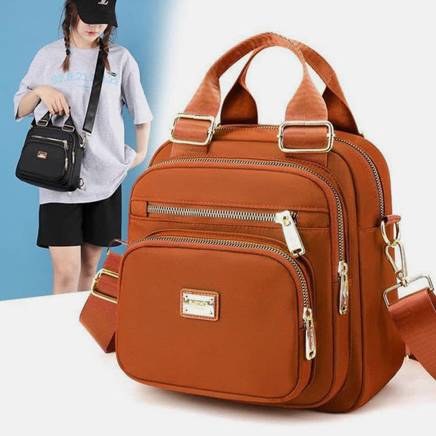 Crossbody Bag for Women Waterproof Multi-Pocket Convertible Handbag Backpack