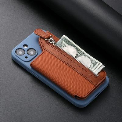 Wallet For Phone Creative Stick Clamshell Style Back Card Holder