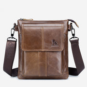 Large Capacity Genuine Leather Retro Shoulder Bag Crossbody Bag