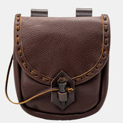 Renaissance Belt Pouch Holster EDC Leather Waist Bag Cosplay Coin Purse