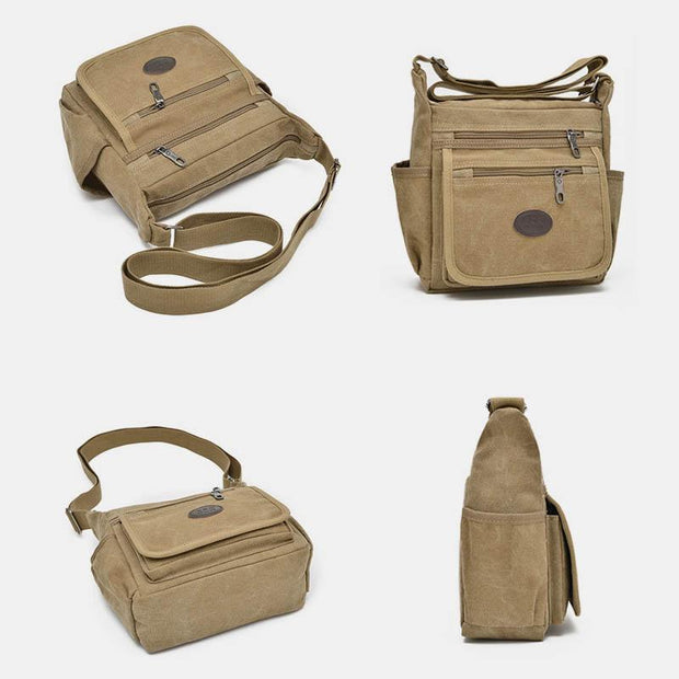 Multi-Pocket Outdoor Sports Shoulder Crossbody Bag
