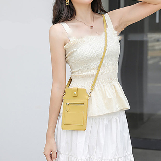 Elegant Crossbody Phone Bag With Touch Screen
