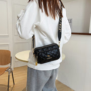 Crossbody Bag For Women Leisure Three Layers Leather Phone Bag