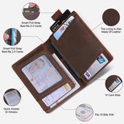 Airtag Card Bag Wallet RFID Anti Theft Leather Card Holder