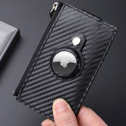 Carbon Fiber Apple Wallet Slim Card Holder With Airtag Slot