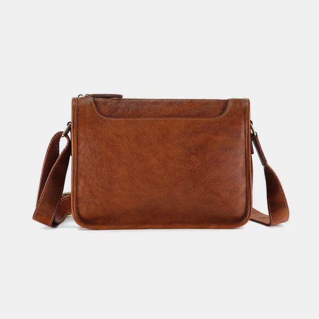 Handmade Crossbody Shoulder Genuine Leather iPad/Tablet Vintage Messenger Bag