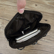 Messenger Bag For Men Mini Ultra Thin Leather Shoulder Bag