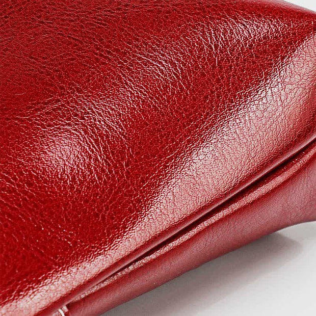 Retro Real Leather Crossbody Bag for Women Roomy Small Phone Bag