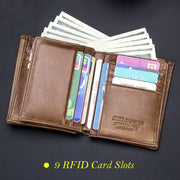 RFID Multi-slot Retro Wallet
