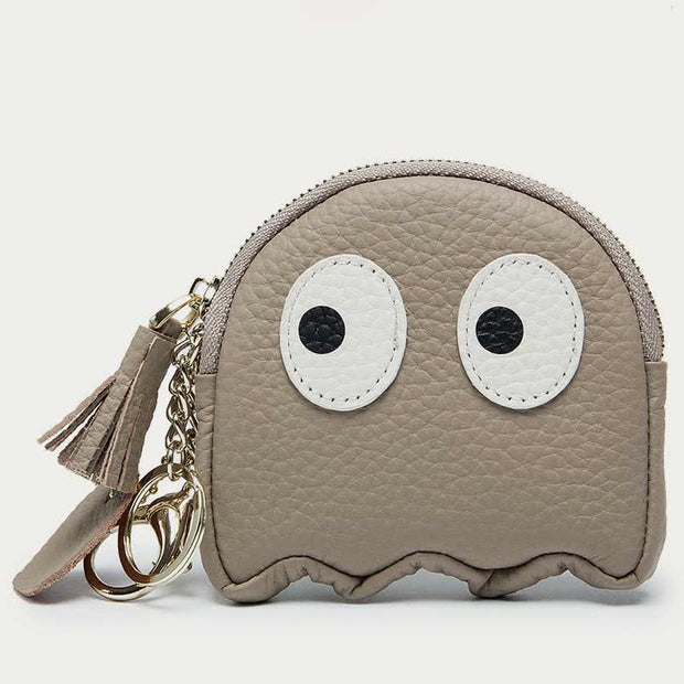 Cute Coin Purse for Women Girls Genuine Leather Change Pouch Wallet