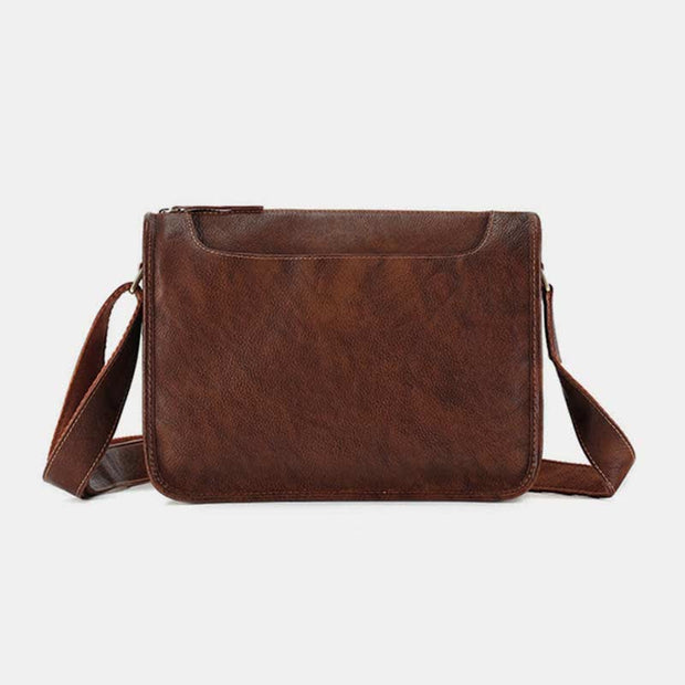 Handmade Crossbody Shoulder Genuine Leather iPad/Tablet Vintage Messenger Bag