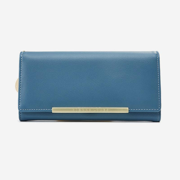 Credit Card Holder Bifold Clutch Wallet for Women Large Capacity Long Purse