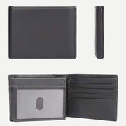 Real Leather Wallet for Men RFID Blocking Anti-theft Security with 14 Card Slot