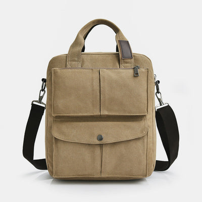 Multi-Carry Large Capacity Canvas Messenger Bag Handbag