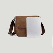 Unisex Retro Canvas Bag Large Functional Crossbody Bag Messenger Bag