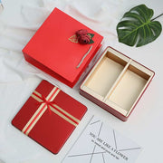 Christmas Tin Gift Box Metal Square Storage Containers for Christmas Holiday