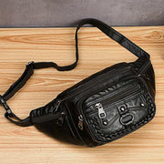 Waist Bag for Women Brown Daypack Large Capacity Crossbody Bag