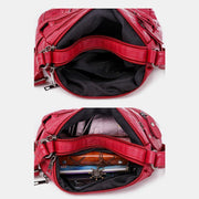 Multi-pocket Solid Crossbody Bag